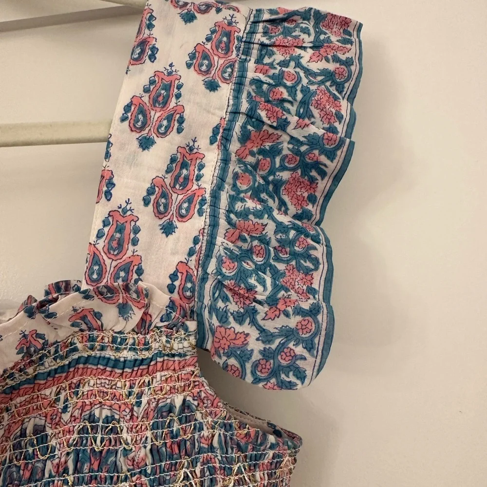 Alicia Bell Smocked Tiered Midi Sundress - Picture 7 of 7